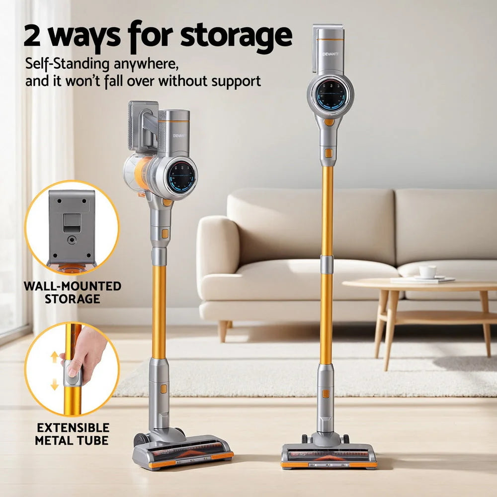 Devanti 300W Stick Vacuum Cleaner Cordless Self-Standing