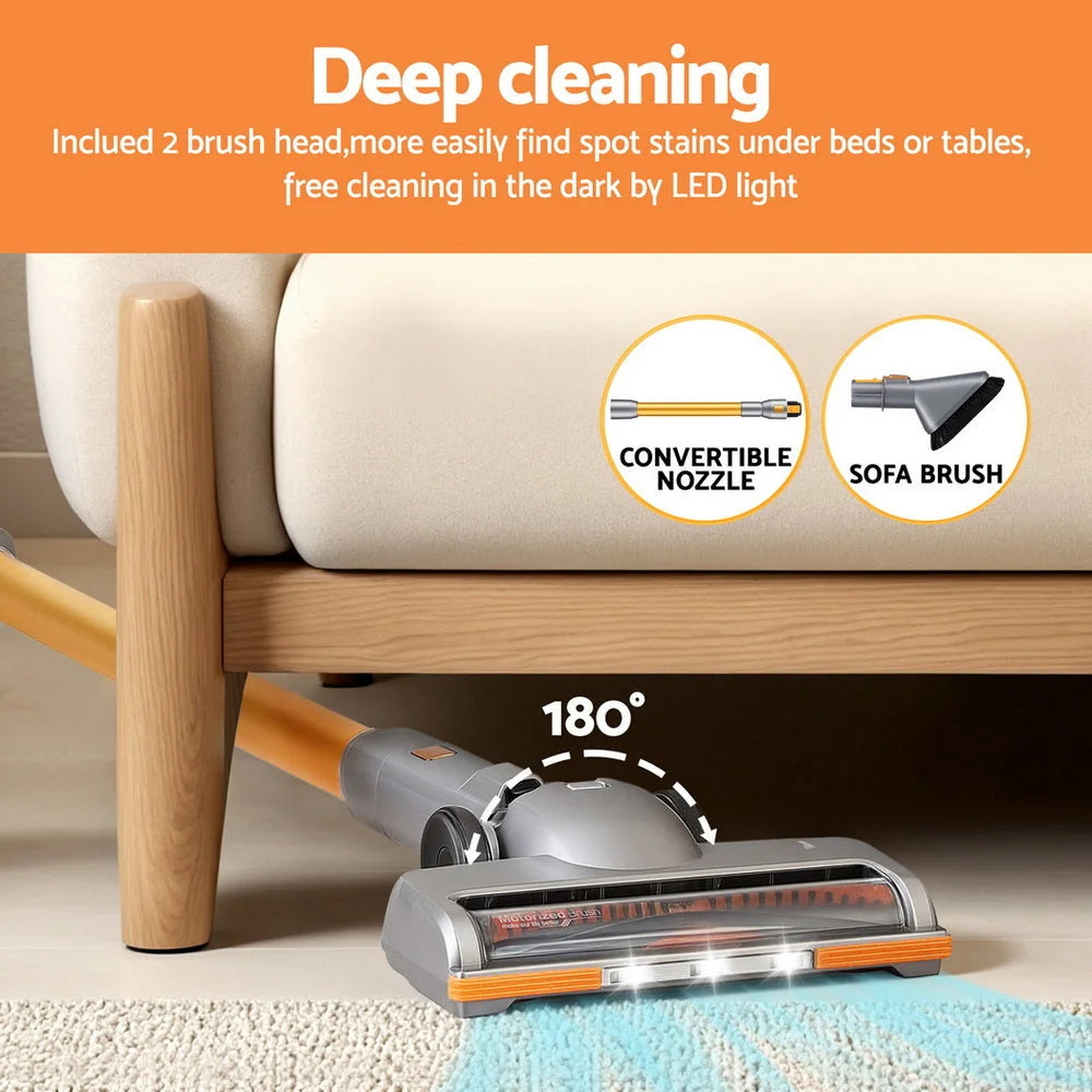 Devanti 300W Stick Vacuum Cleaner Cordless Self-Standing
