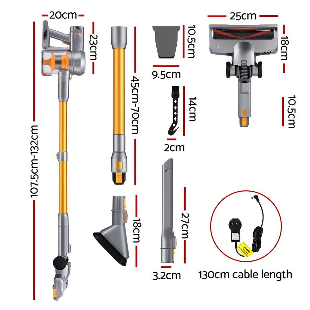Devanti 300W Stick Vacuum Cleaner Cordless Self-Standing