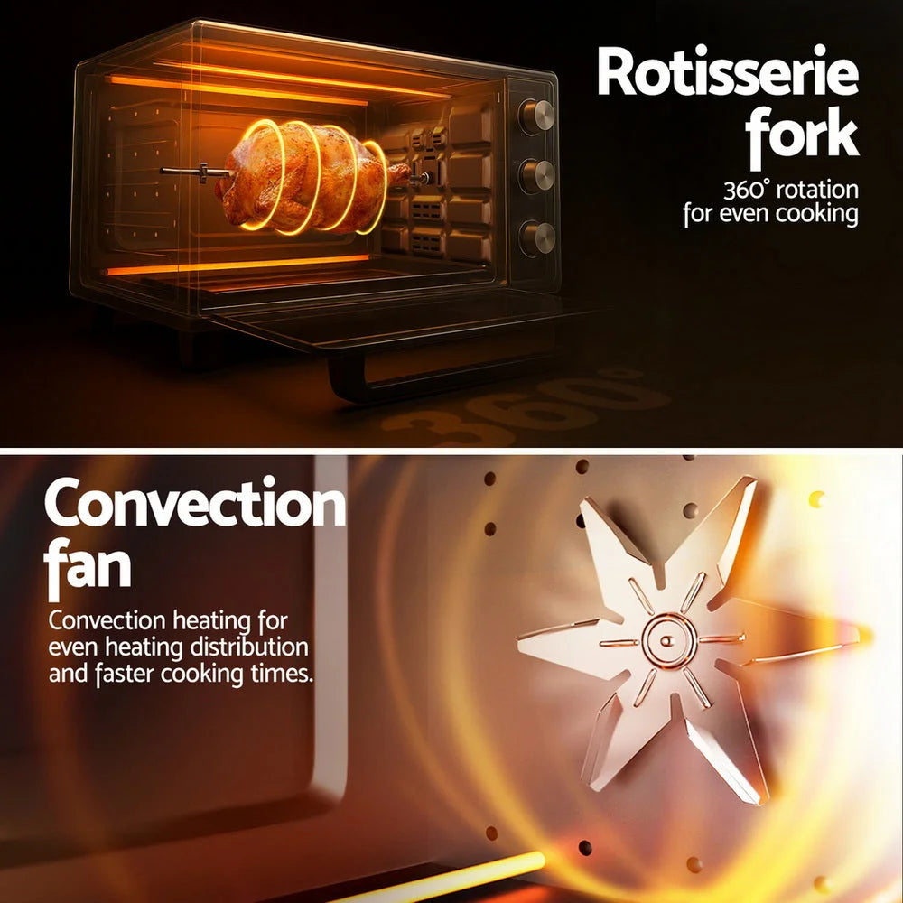 Convection oven electric with surface detail shown