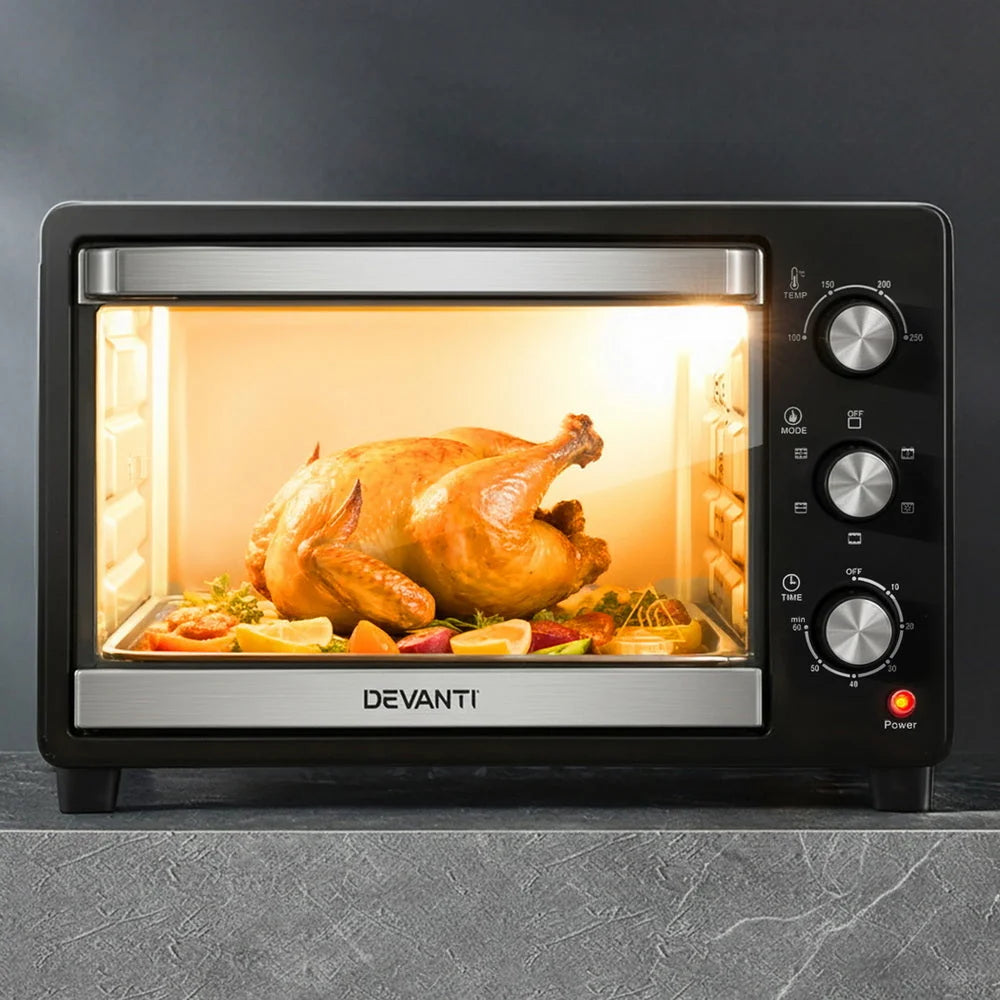 30l 1600w convection oven electric with fryer ovens