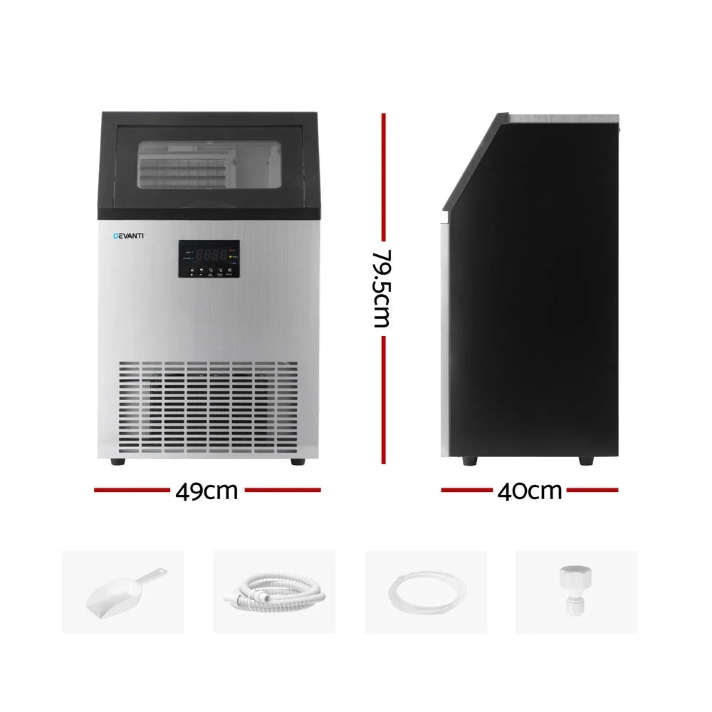 Devanti 45kg Ice Maker Commercial Machine - Appliances >