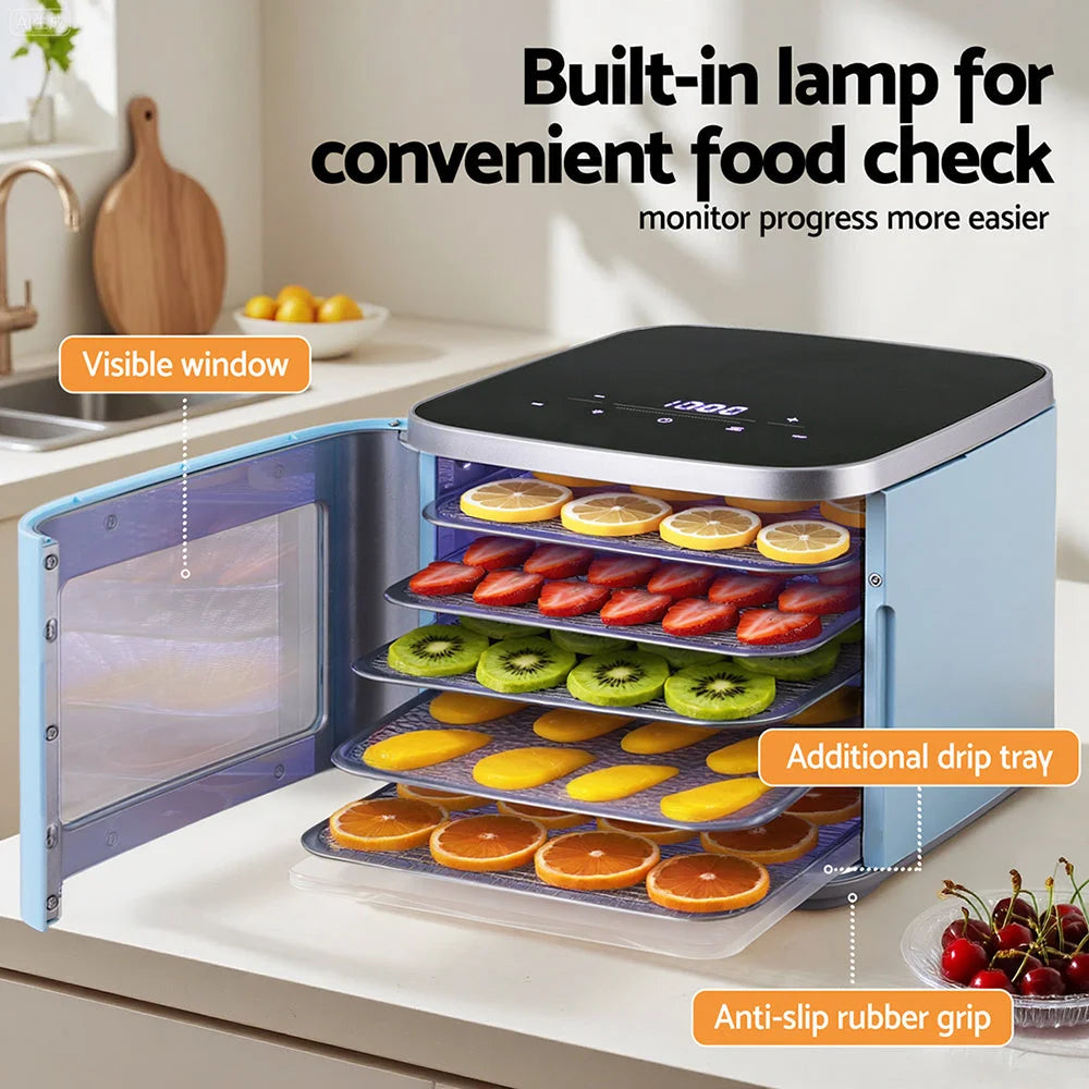 Devanti 5 Trays Food Dehydrator Mini Fruit Dryer 500W shown for online product comparison