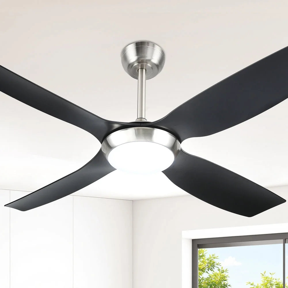 Devanti 52’’ Ceiling Fan DC Motor w/Light w/Remote Black