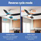 Devanti 52’’ Ceiling Fan DC Motor w/Light w/Remote Black