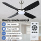 Devanti 52’’ Ceiling Fan DC Motor w/Light w/Remote Black