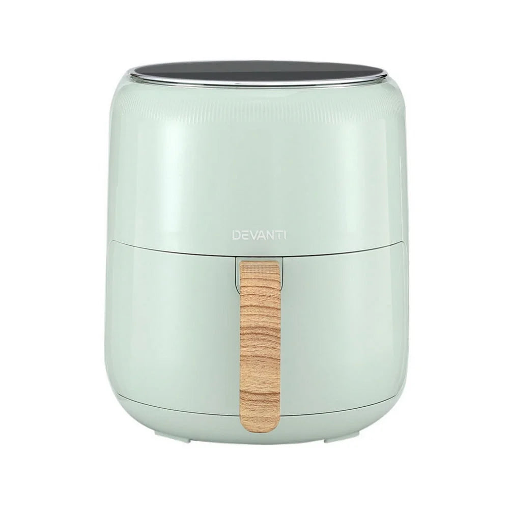 Devanti 5L Air Fryer Touch Control 1700W Green - Appliances
