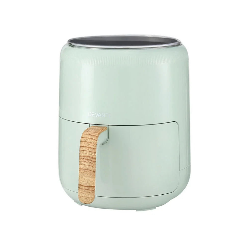 Devanti 5L Air Fryer Touch Control 1700W Green - Appliances