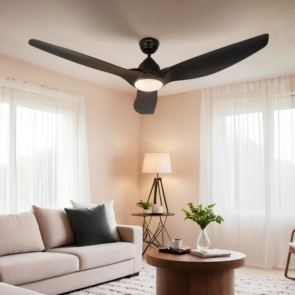 Devanti 64 Inch Ceiling Fan DC Motor w/Light w/Remote