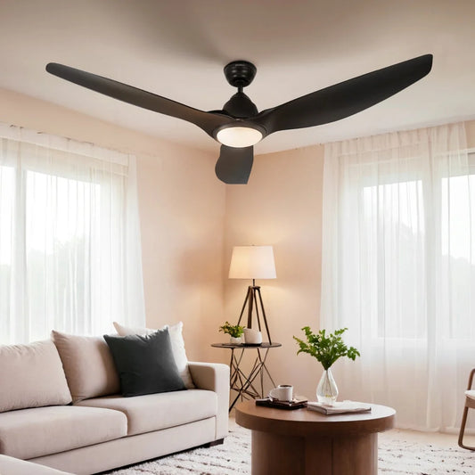 Devanti 64 Inch Ceiling Fan DC Motor w/Light w/Remote