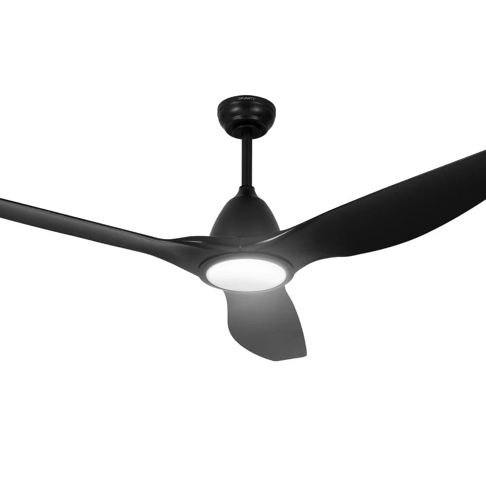 Devanti 64 Inch Ceiling Fan DC Motor w/Light w/Remote
