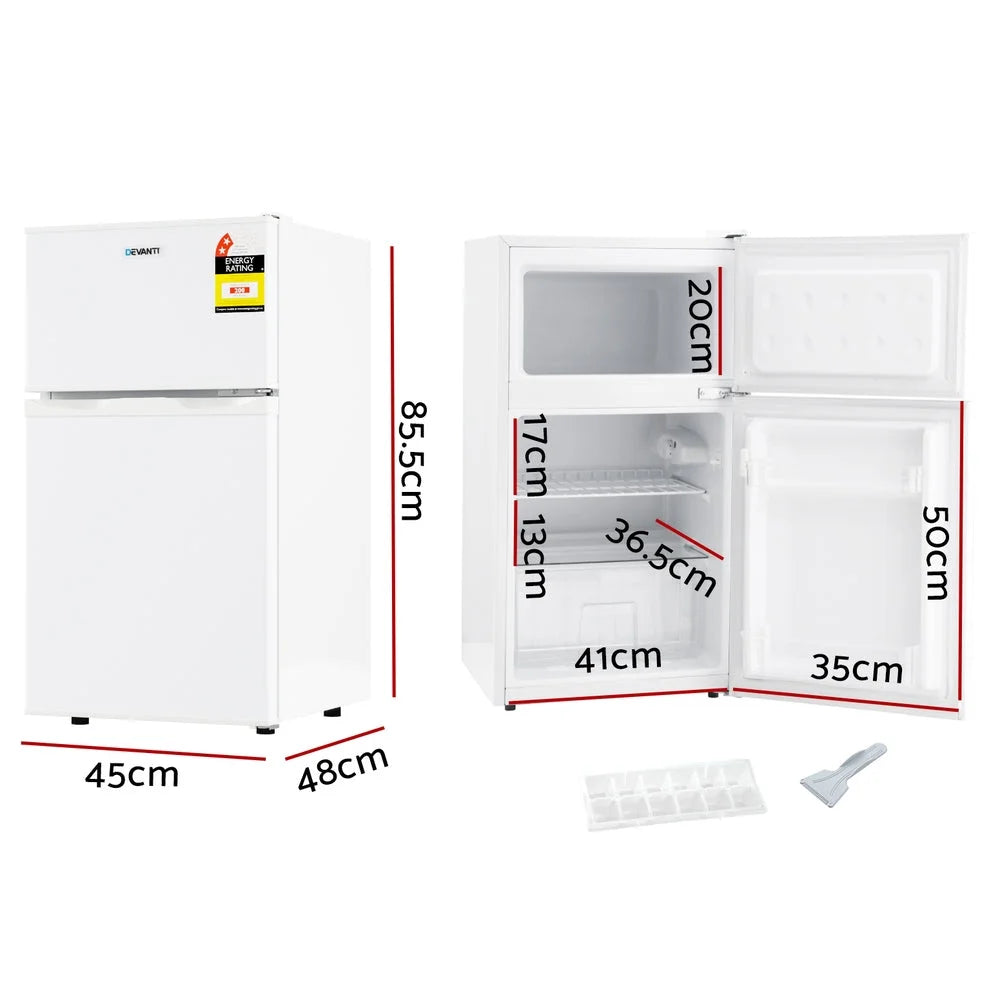 Devanti 80L Bar Fridge Mini Freezer