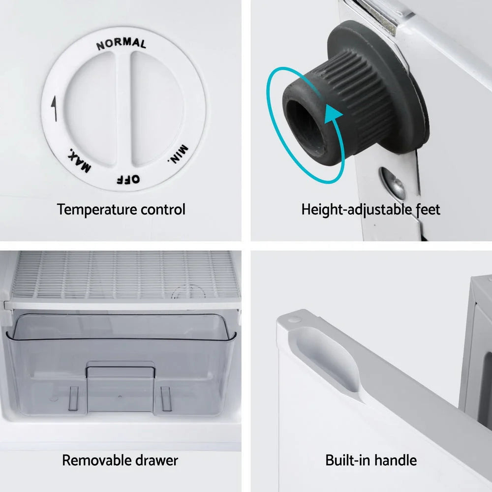 Devanti 81L Upright Freezer Fridge White - Appliances >