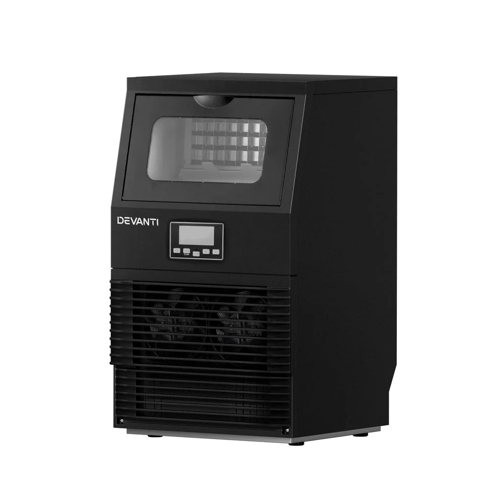 Devanti Commercial Ice Maker Cube Machine 30kg - Appliances