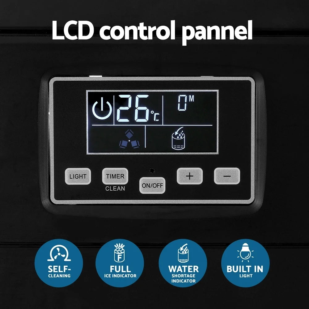 Devanti Commercial Ice Maker Cube Machine 30kg - Appliances