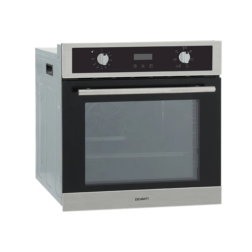 Devanti Electric Built In Wall Oven 80L Convection Grill