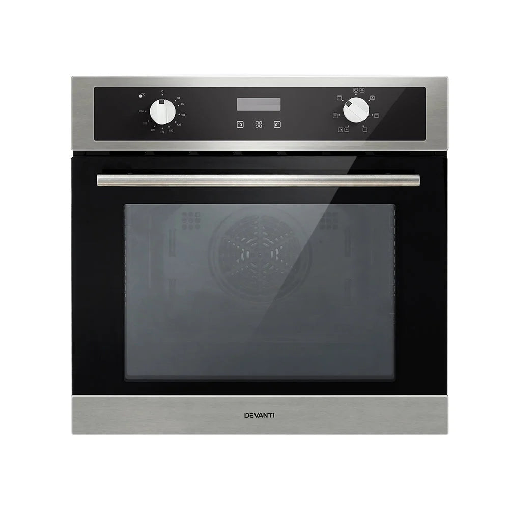 Devanti Electric Built In Wall Oven 80L Convection Grill