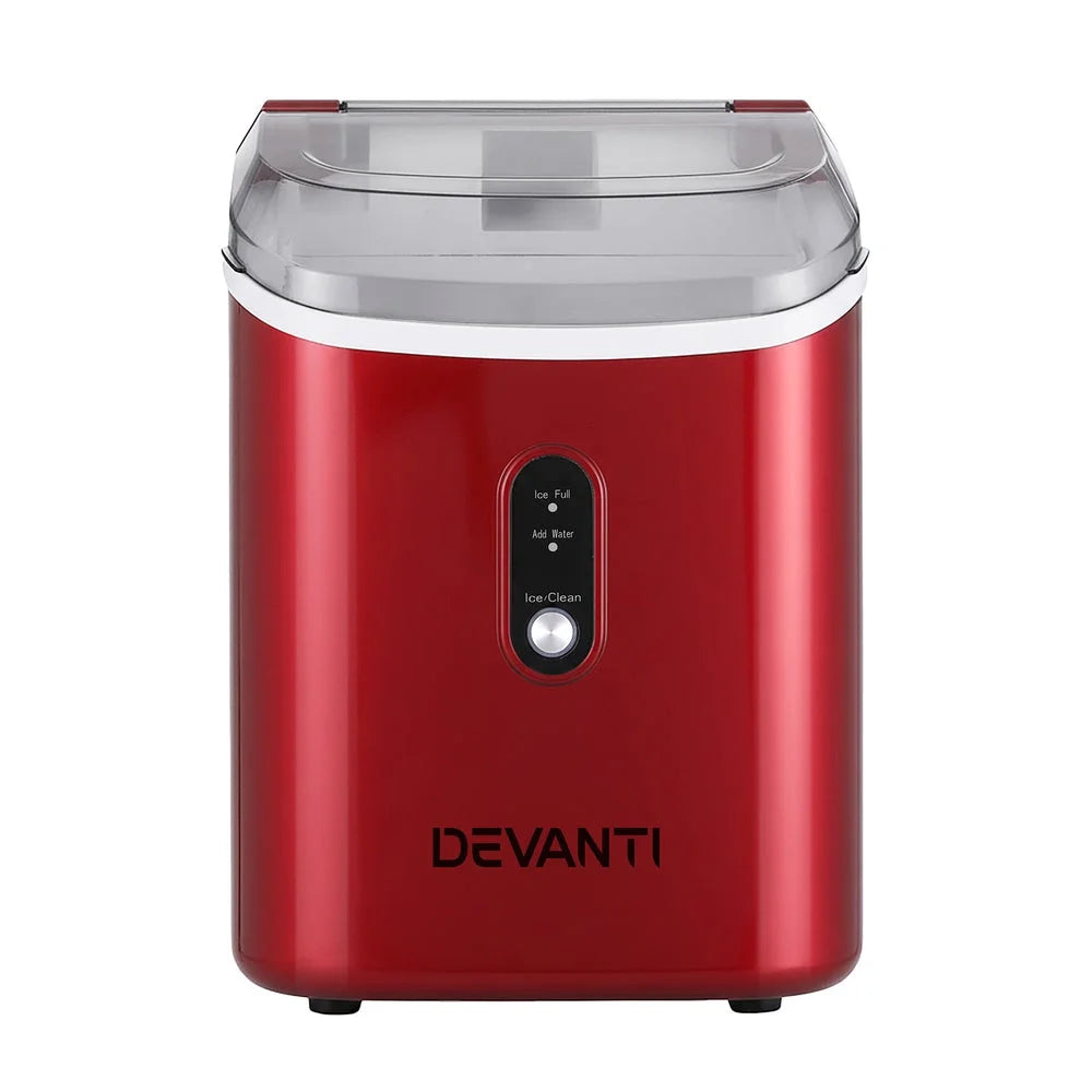 Devanti Ice Maker Machine 15kg Nugget Chewable Ice Cube