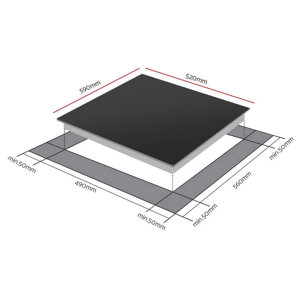 Devanti Induction Cooktop 60cm Electric Cooker - Appliances