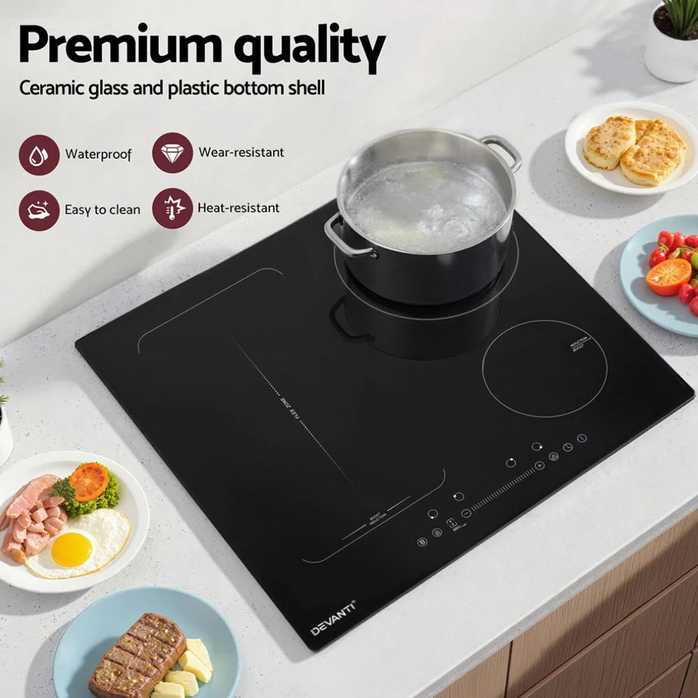 Devanti Induction Cooktop 60cm Electric Cooker - Appliances