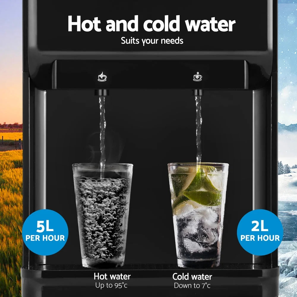 Devanti Water Cooler Dispenser Bench Top 22L Black