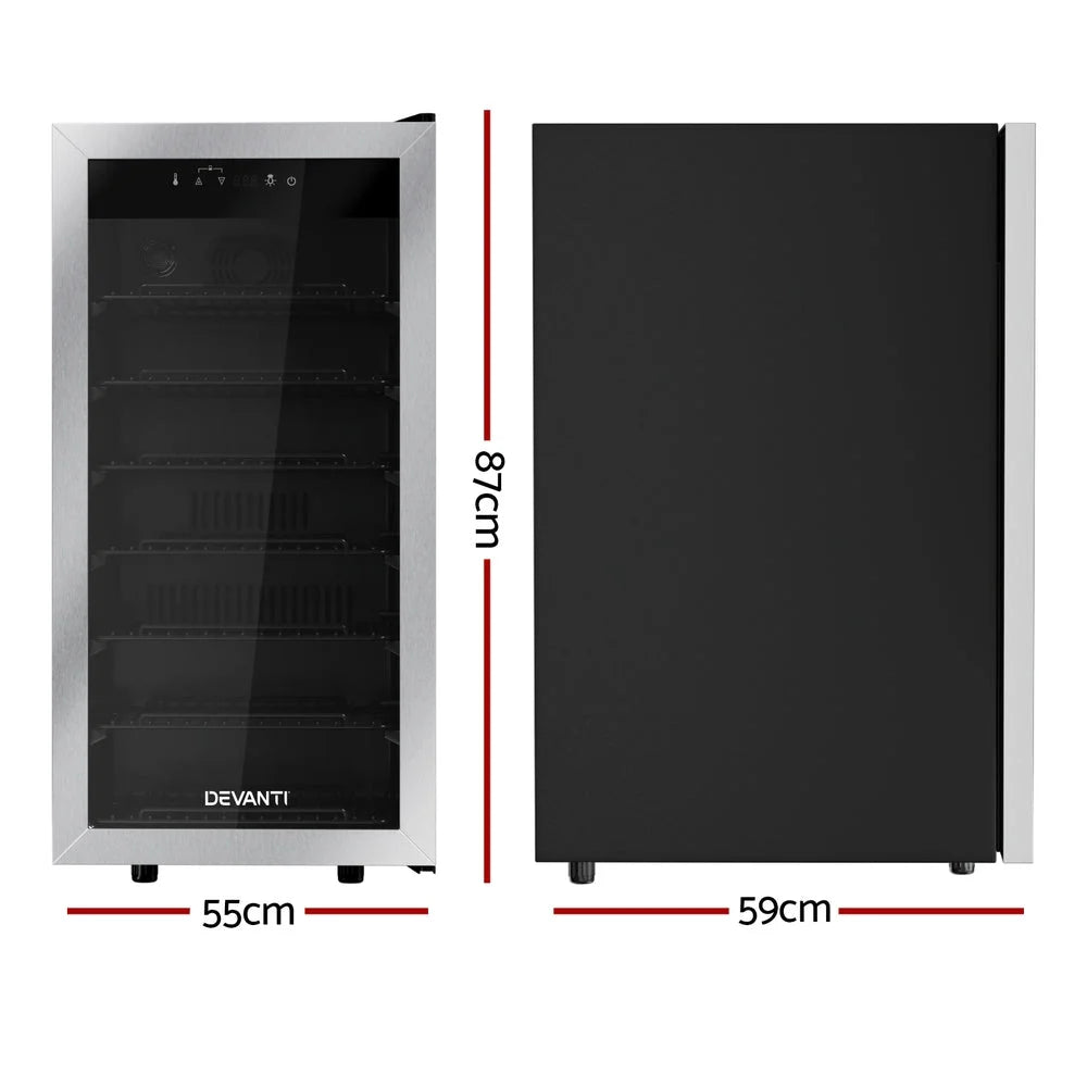 Devanti Wine Fridge Cooler 42 Bottles - Appliances >