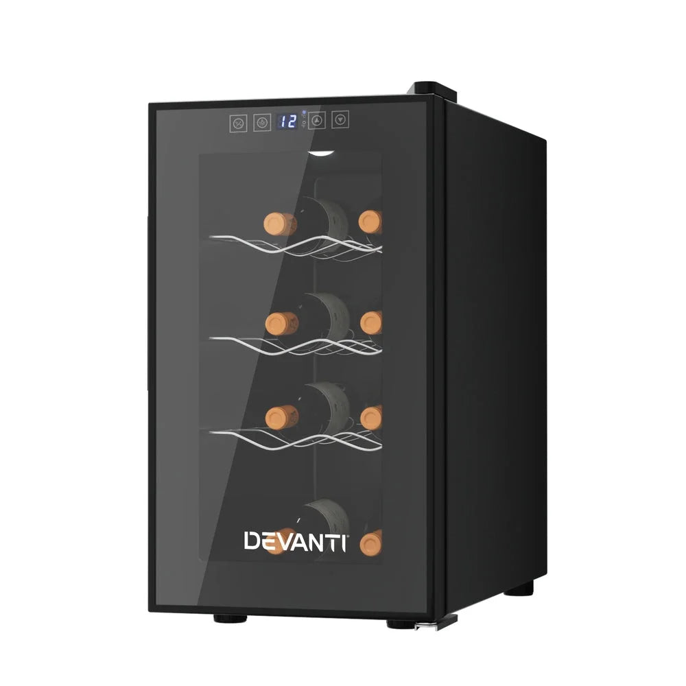 Devanti Wine Fridge Cooler 8 Bottles - Appliances > Fridges