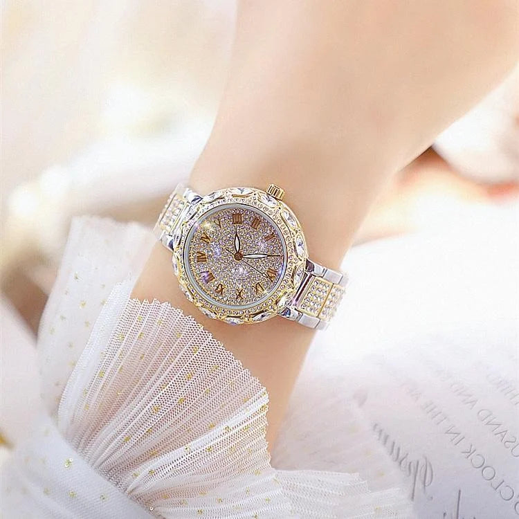 Diamond Chain Watch for Women - Elegant and Timeless - Rose