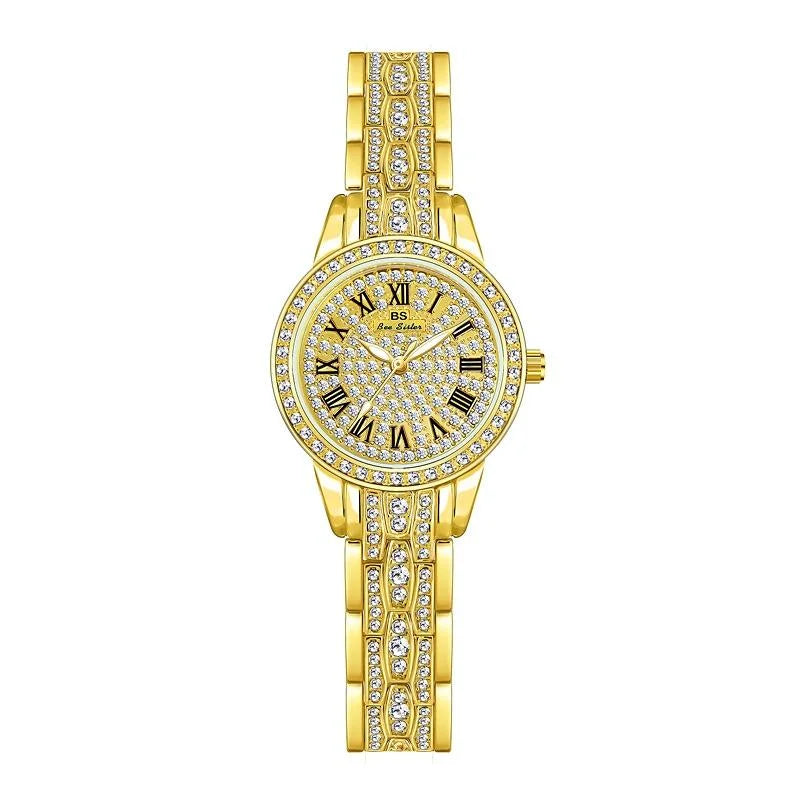Diamond Chain Women Watch - Elegant and Stylish - Rose Gold