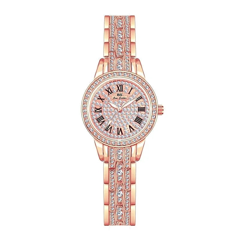 Diamond Chain Women Watch - Elegant and Stylish - Rose Gold
