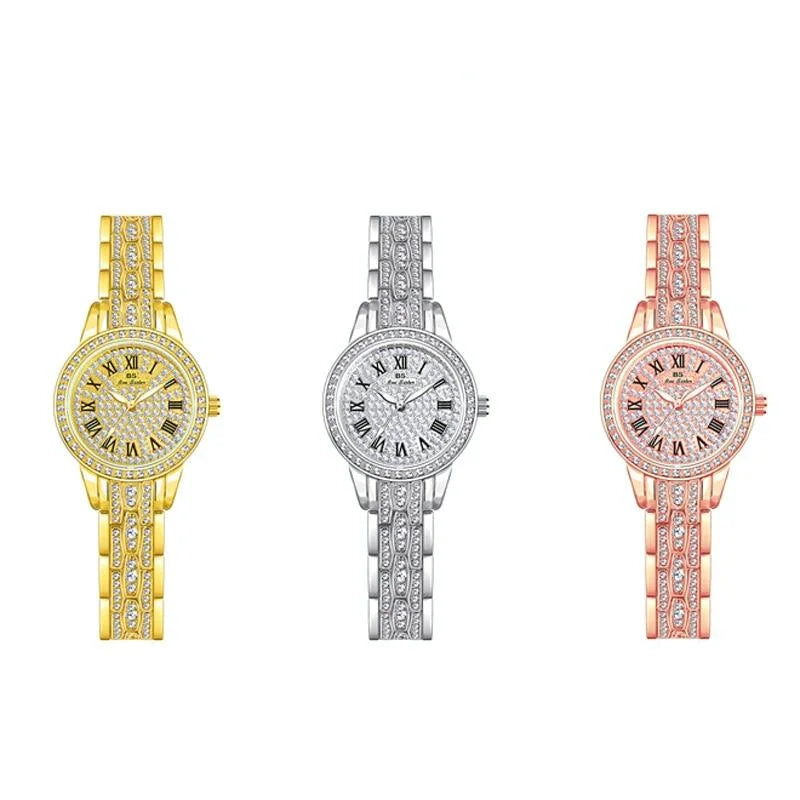 Diamond Chain Women Watch - Elegant and Stylish - Rose Gold