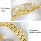 Diamond-inlaid Women Chain Watch - Elegant Jewelry - Silver
