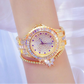 Diamond-inlaid Women Chain Watch - Elegant Jewelry - Silver