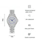 Diamond-inlaid Women Chain Watch - Elegant Jewelry - Silver