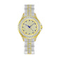 Diamond-inlaid Women Chain Watch - Elegant Jewelry - Silver