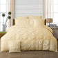 Diamond Pintuck King Size Quilt Cover Set - Beige - Home &