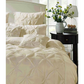 Diamond Pintuck Super King Quilt Cover Set - Beige - Home &