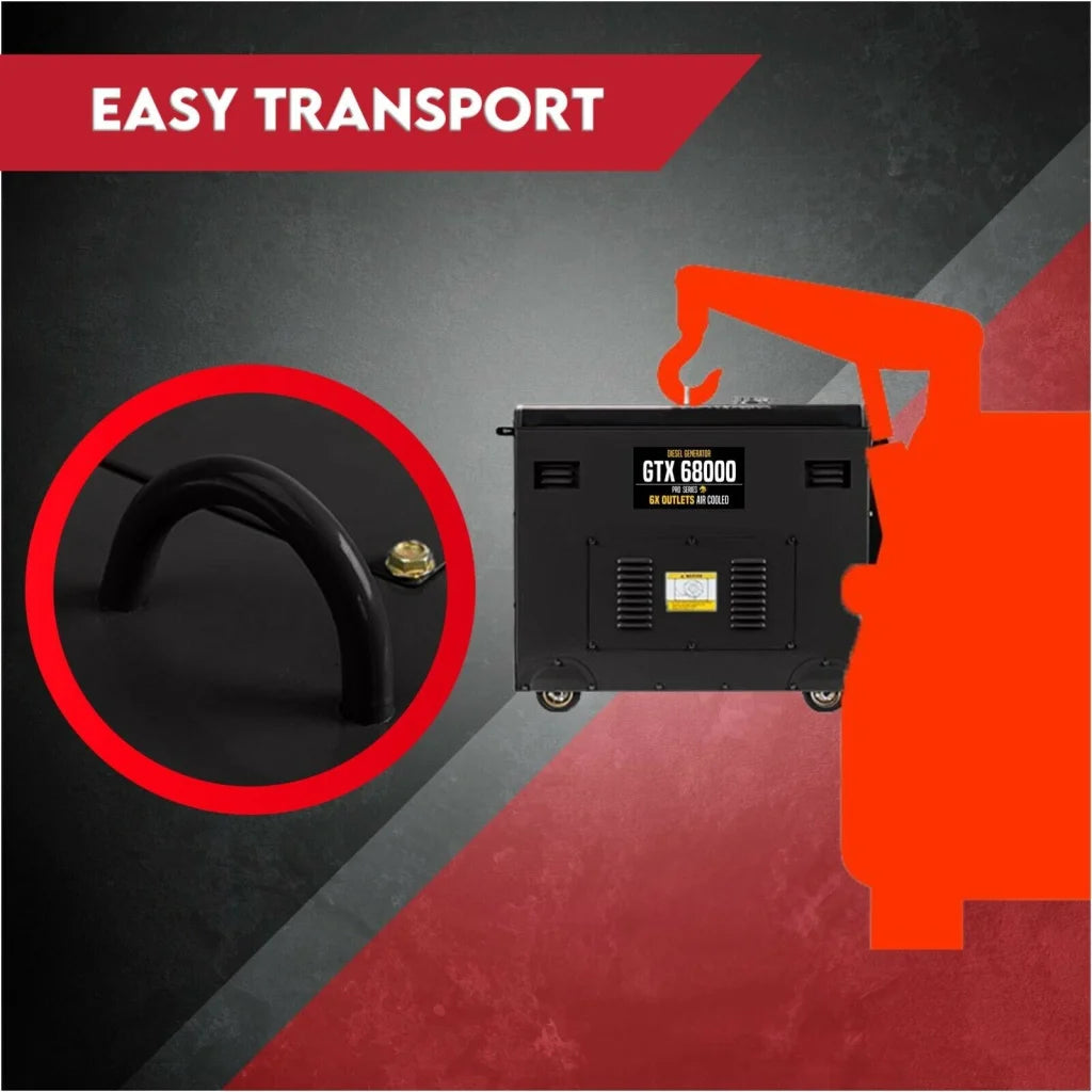 Diesel Generator 8.4kW Rated Single Phase 6kW 13HP Portable