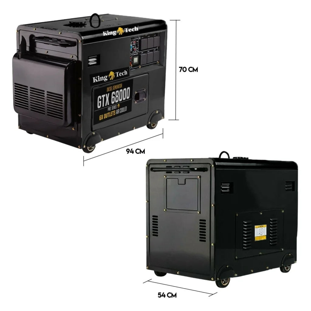 Diesel Generator 8.4kW Rated Single Phase 6kW 13HP Portable