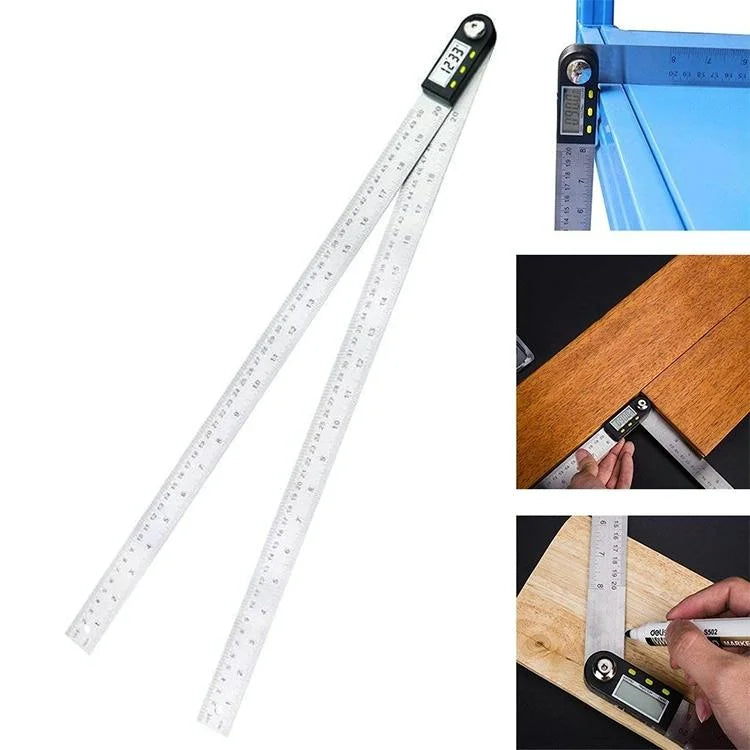 Digital Angle Finder Protractor Ruler - Lcd Display - Tools