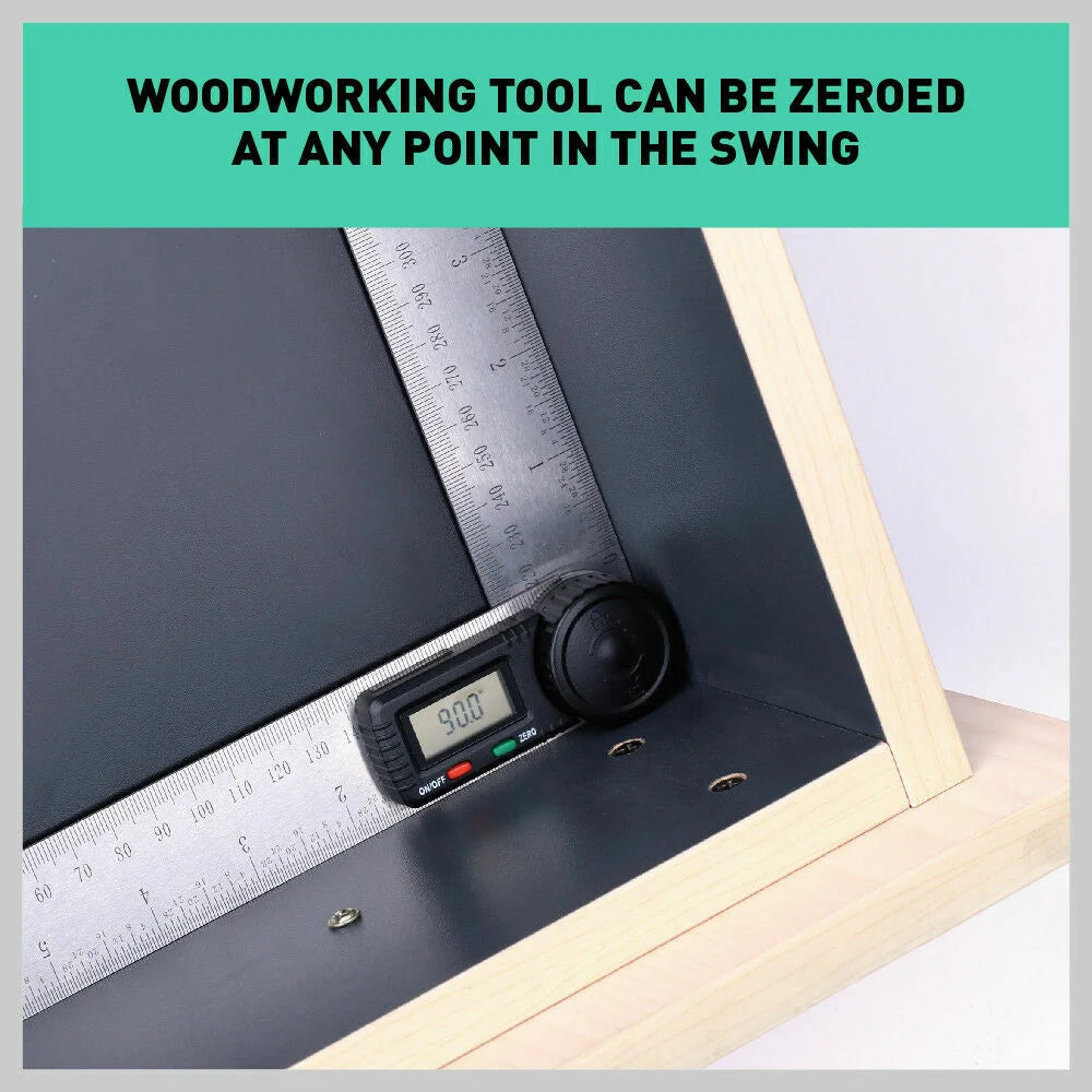 Digital Angle Finder Ruler Protractor 200mm Stainless Steel