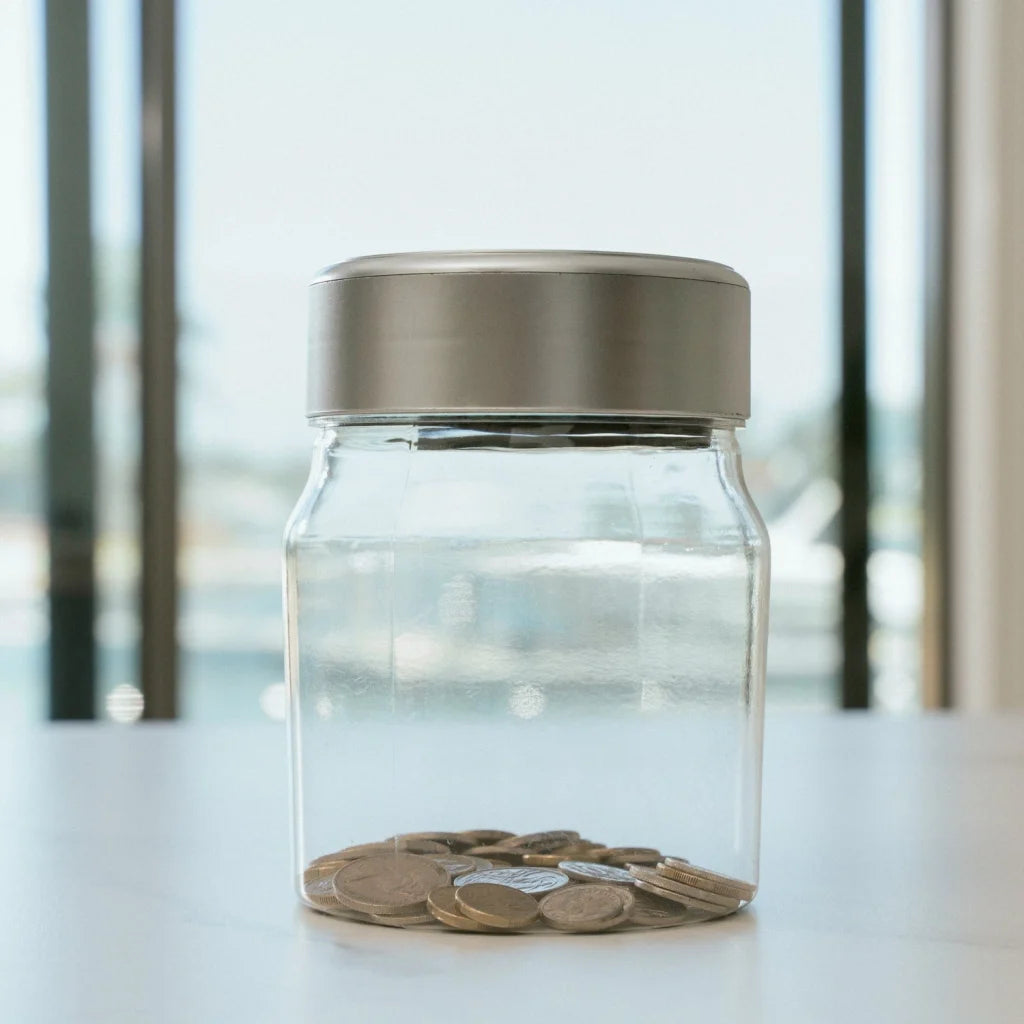 Digital Coin Counting Money Jar Australian