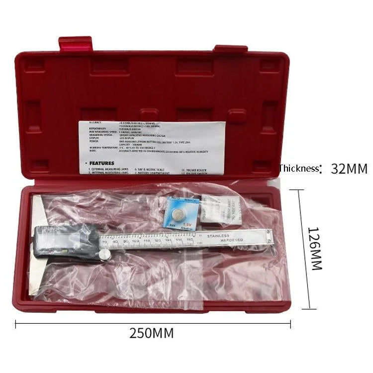 Digital Depth Gauge Caliper - 0-150mm Measurement - Tools >