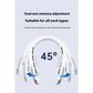 Digital Display Neck Fan - Rechargeable Portable Wearable
