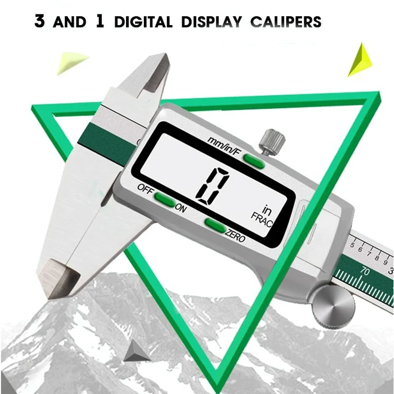 Digital Display Vernier Caliper - 0-150mm Stainless Steel