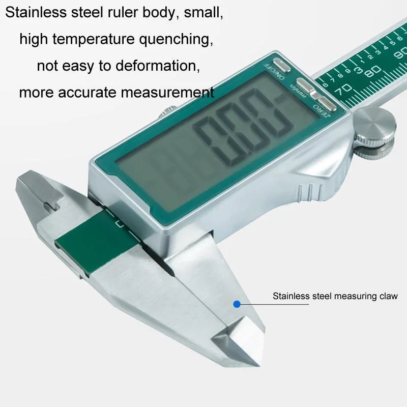 Digital Display Vernier Caliper - 0-150mm Stainless Steel