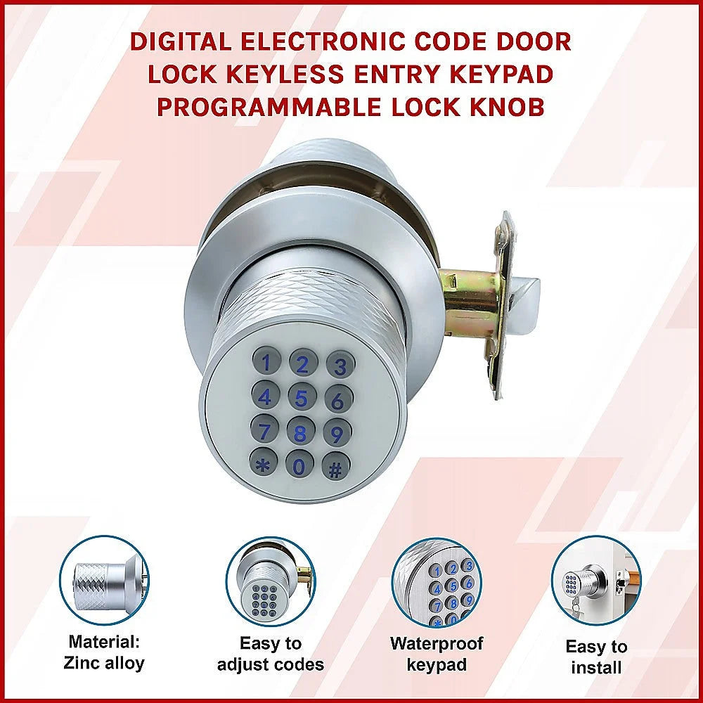 Digital Electronic Code Door Lock Keyless Entry Keypad