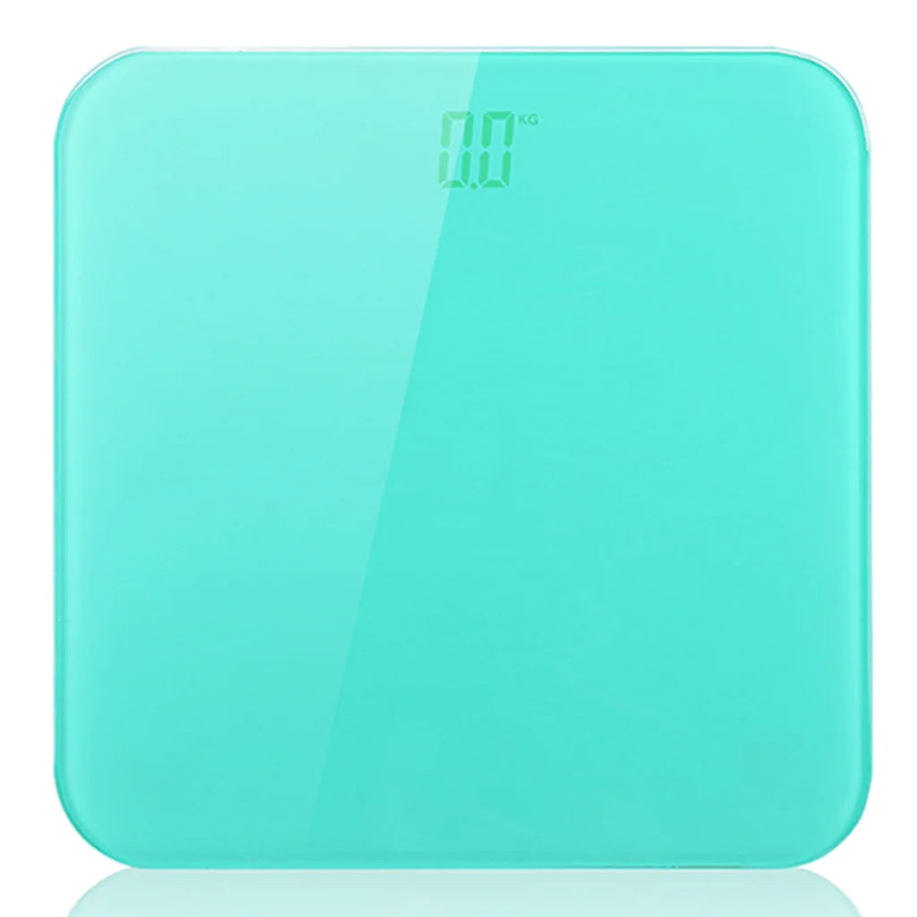 Digital Fitness Weight Scale 180kg Bathroom Gym Body Glass LCD Electronic - Blue - Premium