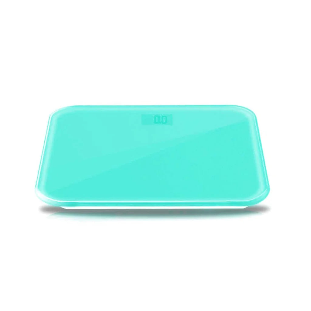 Digital Fitness Weight Scale 180kg Bathroom Gym Body Glass LCD Electronic - Blue - Premium