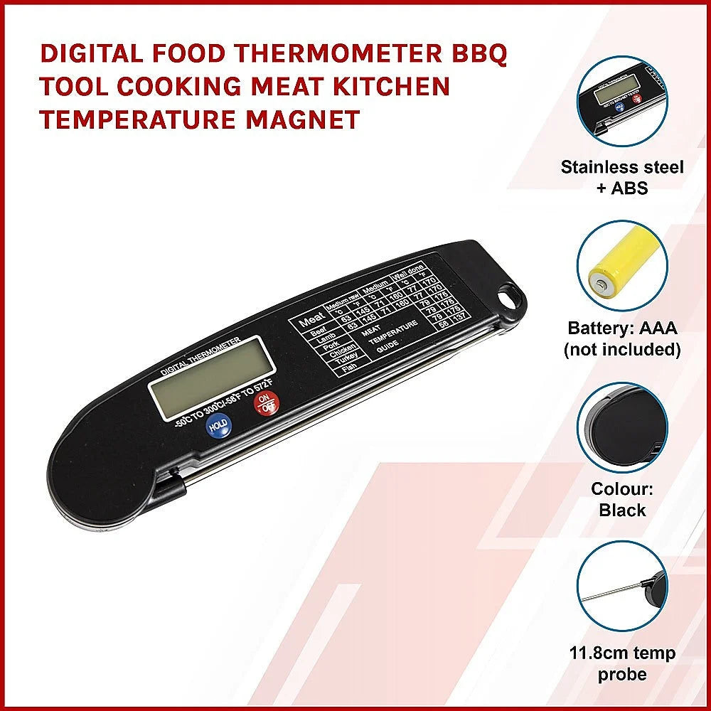 Digital Food Thermometer BBQ Tool for Cooking Meat Kitchen